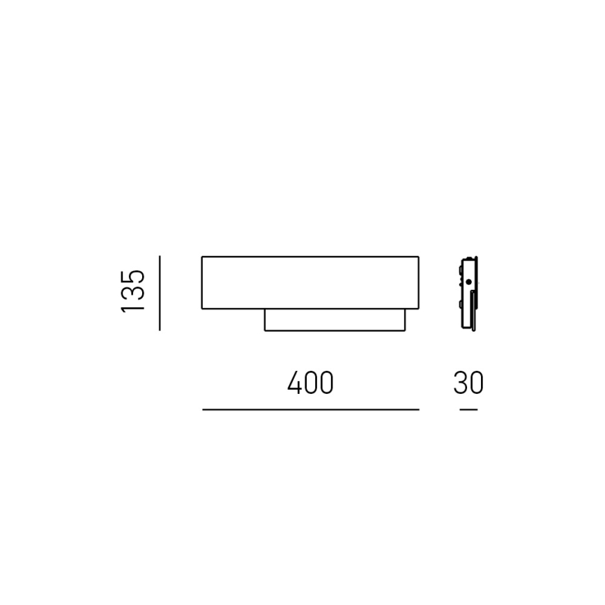 Gea Luce DOHA A P A - LED Seinavalgusti DOHA LED/15W/230V 40 cm läikiv kroom