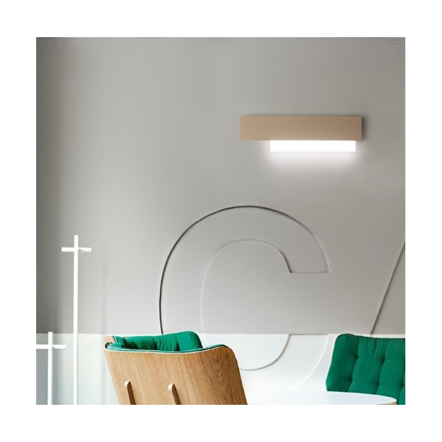 Gea Luce DOHA A P T - LED Seinavalgusti DOHA LED/15W/230V 40 cm beež