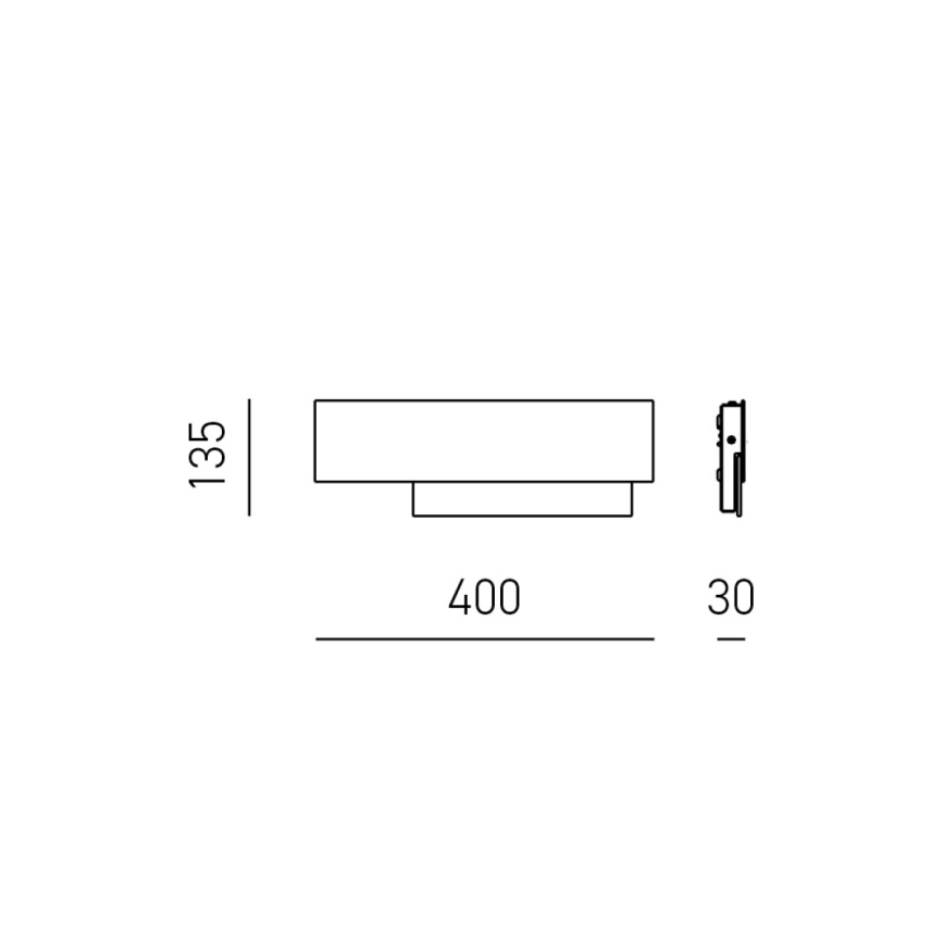 Gea Luce DOHA A P T - LED Seinavalgusti DOHA LED/15W/230V 40 cm beež