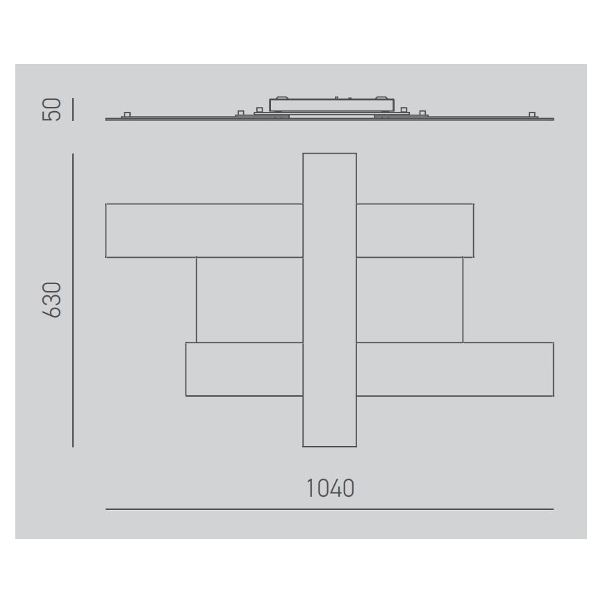 Gea Luce DOHA P G T - LED Laevalgusti DOHA LED/50W/230V 104 cm beež