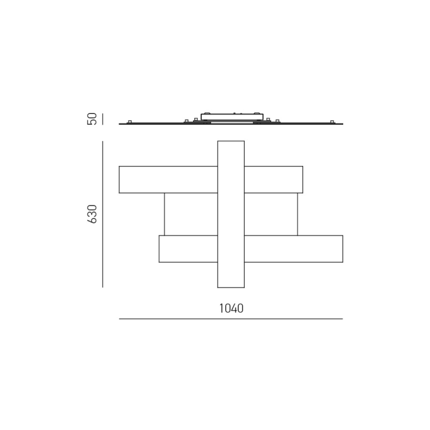 Gea Luce DOHA P G T - LED Laevalgusti DOHA LED/50W/230V 104 cm beež