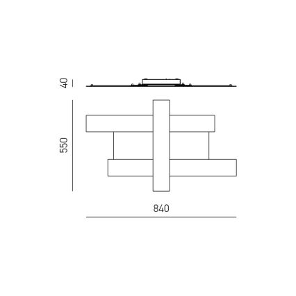 Gea Luce DOHA P M T - LED Laevalgusti DOHA LED/40W/230V 84 cm beež
