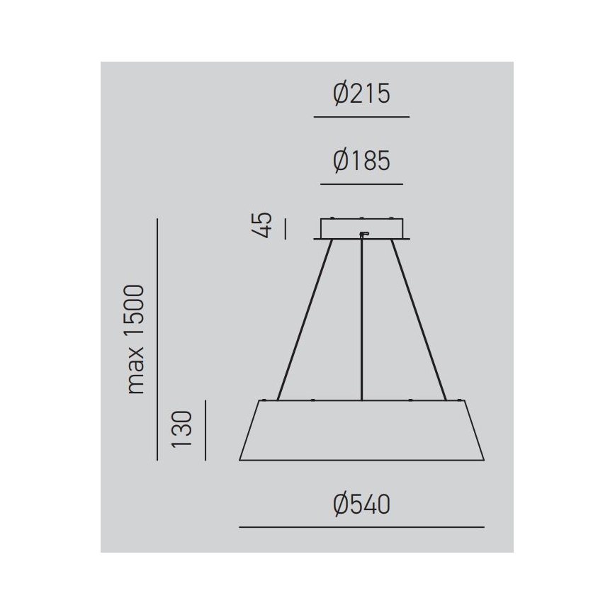 Gea Luce JULIETTE S B - LED Hämardatav lühter JULIETTE LED/50W/230V valge