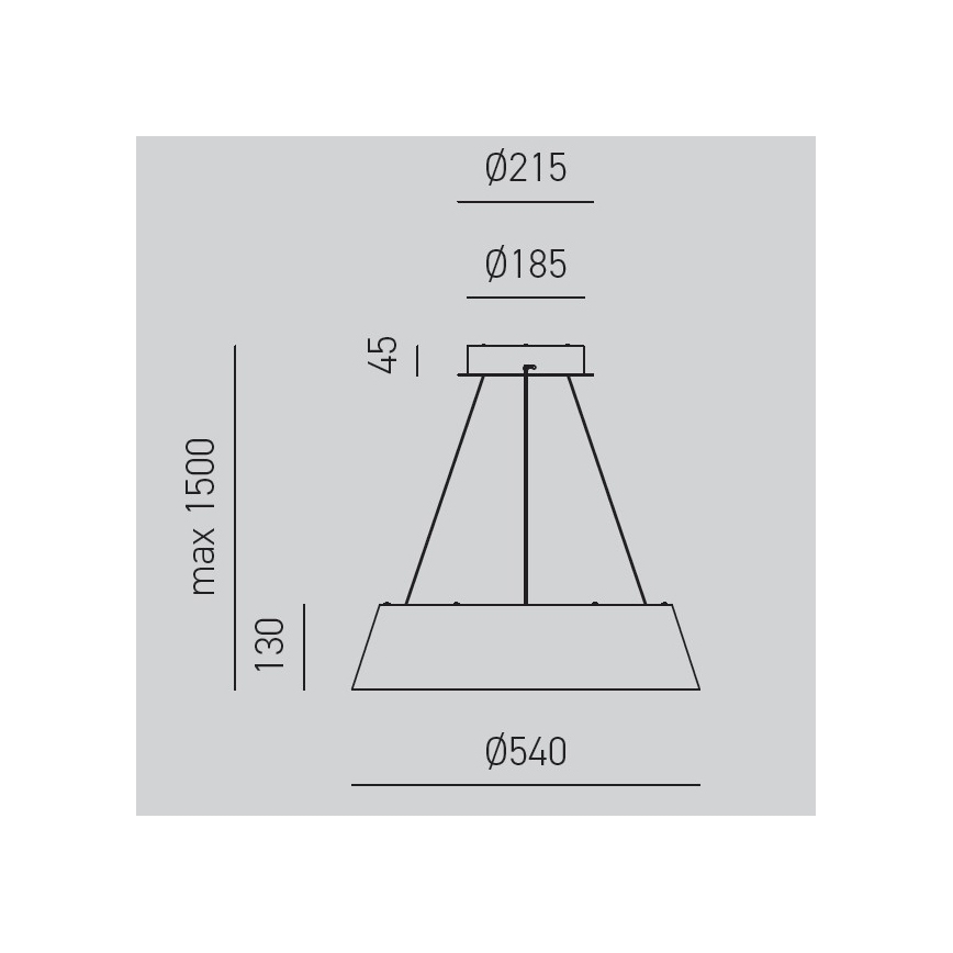 Gea Luce JULIETTE S N - LED Hämardatav lühter JULIETTE LED/50W/230V must/kuldne