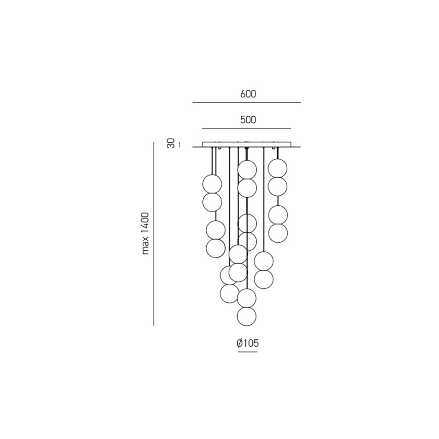 Gea Luce SFERA S10 G - Lühter SFERA 10xG9/28W/230V