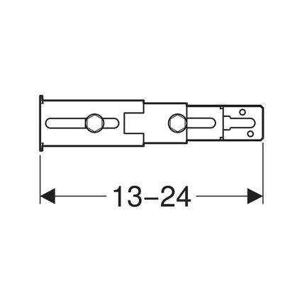 Geberit 111.064.00.1 - Duofix jalgade tagaseina kinnituskomplekt, 2 tk