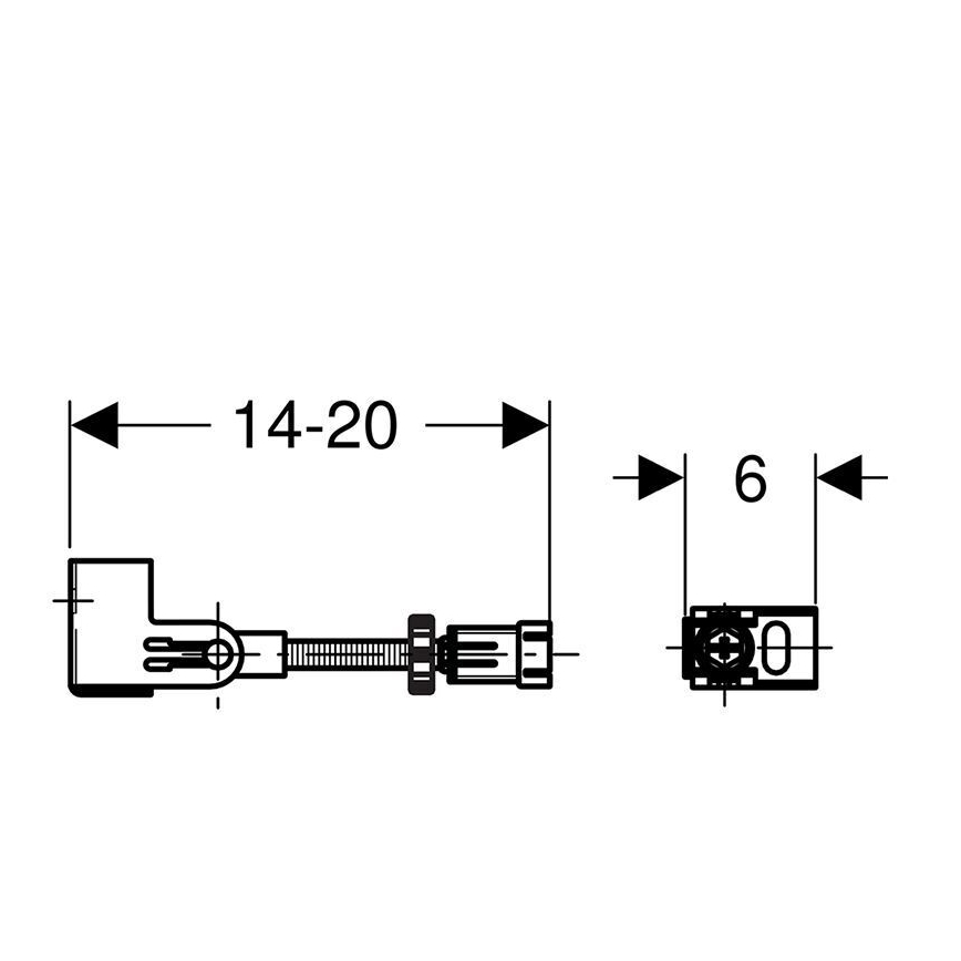 Geberit 111.835.00.1 - Duofix seinakinnituse komplekt, 2 tk