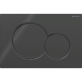 Geberit 115.770.DW.5 - Sigma01 Round loputusnupp 24,6x16,4 cm must