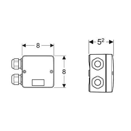 Geberit 244.120.00.1 - Kombineeritud ühenduskarp