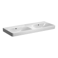 Geberit 500.224.01.1 - Seinale kinnitatav topeltvalamu Smyle Square 120x48 cm keraamika/valge