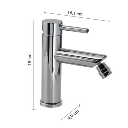 Gedy - bidee segisti COMO 18 cm, läikiv kroom