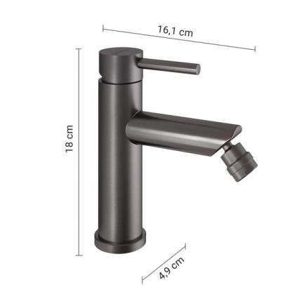 Gedy - Bidetisegisti COMO 18 cm metallhall