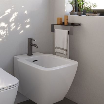 Gedy - CLEO riiul rätikuhoidjaga, 30 cm, metallikhall