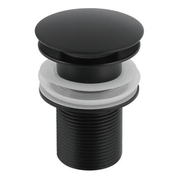 Gedy - CLICK-CLACK valamu äravoolu sulgur, läbimõõt 6,6 cm, matt must