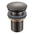 Gedy - CLICK-CLACK valamu äravoolukork, Ø 6,6 cm, metallikhall