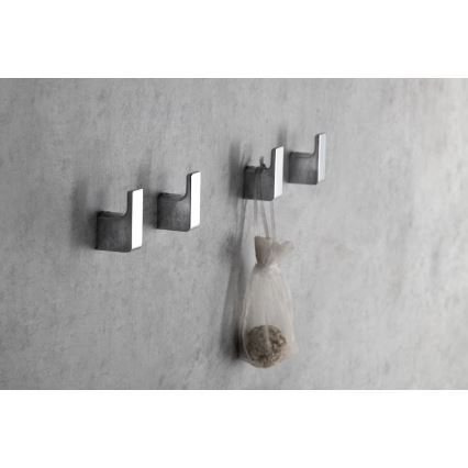 Gedy - KOMPLEKT 2x Nagi seinale PIRENEI läikiv kroom