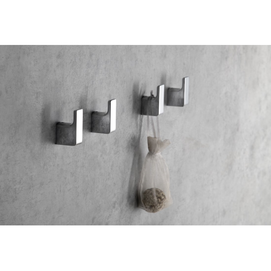 Gedy - KOMPLEKT 2x Nagi seinale PIRENEI läikiv kroom