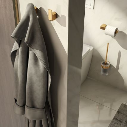 Gedy - komplekt 2x seinakonks PIRENEI matt-kuldne