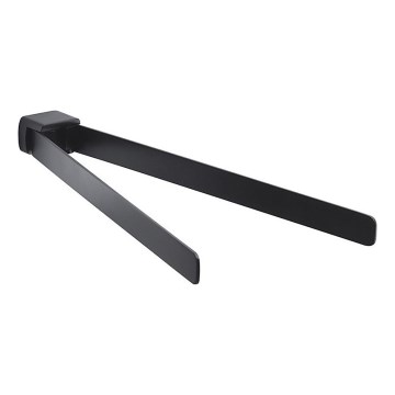 Gedy - Pöörlev rätikuhoidja seinale PIRENEI 36 cm matt must
