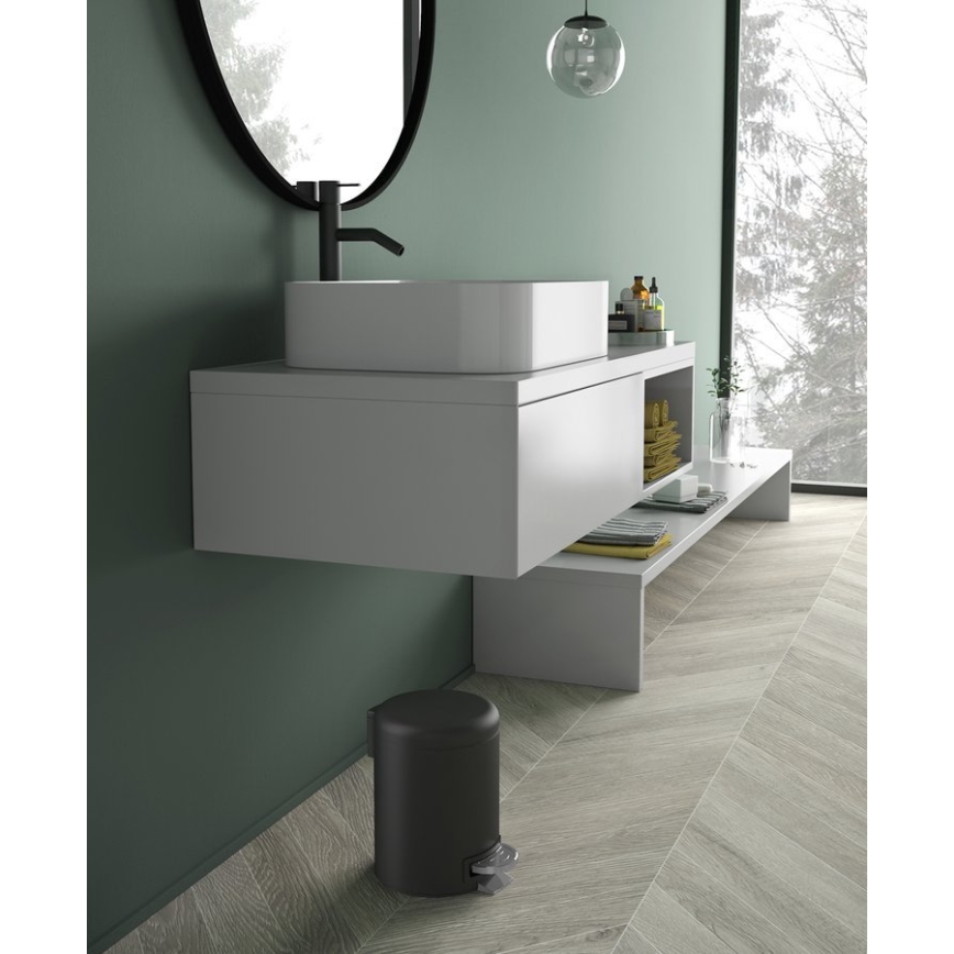 Gedy - POTTY 5 l pehmelt sulguv mattmusta prügikast