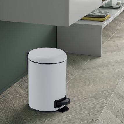 Gedy - POTTY 5 l prügikast, pehme sulgemisega, valge