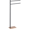 Gedy - Rätikuhoidja TRILLY 83,5 cm matt must/bambus