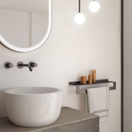 Gedy - Rätikuriiul CLEO konksuga 50 cm metallik-hall