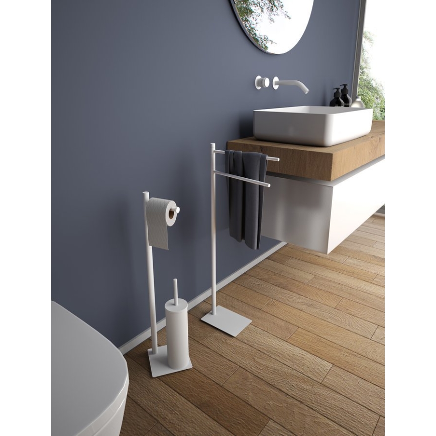 Gedy - rätikuteline TRILLY 83,5 cm mattvalge