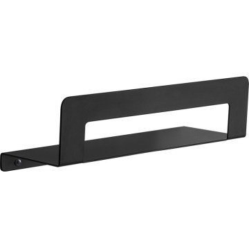 Gedy - Riiul rätikuhoidjaga CLEO 30 cm matt-must