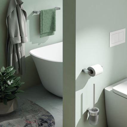 Gedy - Seinakinnitus rätikutele PIRENEI 6,6x60 cm läikiv kroom