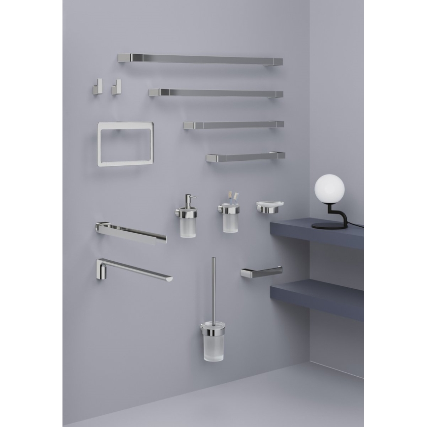 Gedy - Seinakinnitus rätikutele PIRENEI 6,6x60 cm läikiv kroom