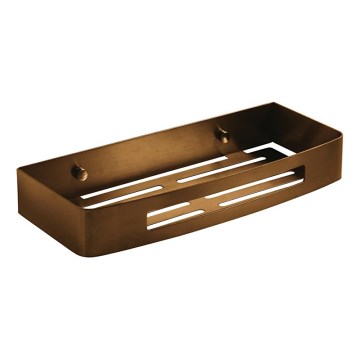 Gedy - Seinale kinnitatav duširiiul SMART 30x12,8 cm pronksviimistlusega