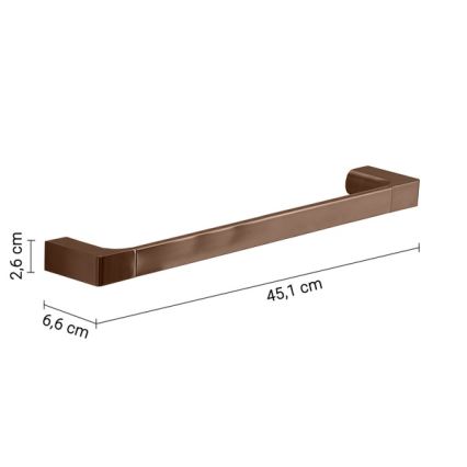 Gedy - seinale kinnitatav rätikuhoidja PIRENEI 45 cm, pronks