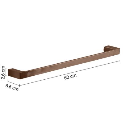 Gedy - seinane rätikuhoidja PIRENEI 60 cm pronksvärv