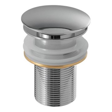 Gedy - valamu äravool CLICK-CLACK, Ø 6,6 cm, läikiv kroom