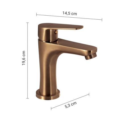 Gedy - valamu segisti COMO 19,6 cm pronksivärvi