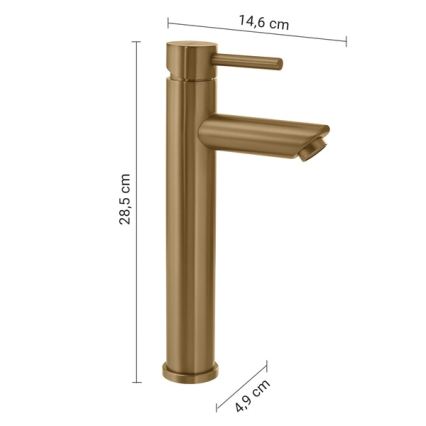 Gedy - Valamusegisti ALTO 28,5 cm kuldne