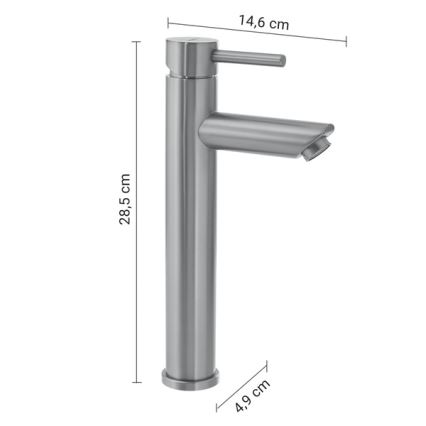 Gedy - Valamusegisti ALTO 28,5 cm mattkroom