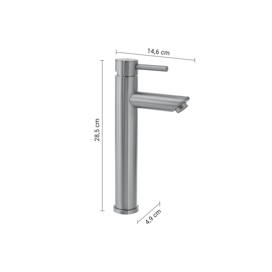 Gedy - Valamusegisti ALTO 28,5 cm mattkroom
