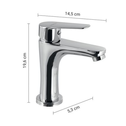 Gedy - Valamusegisti COMO 19,6 cm läikiv kroom