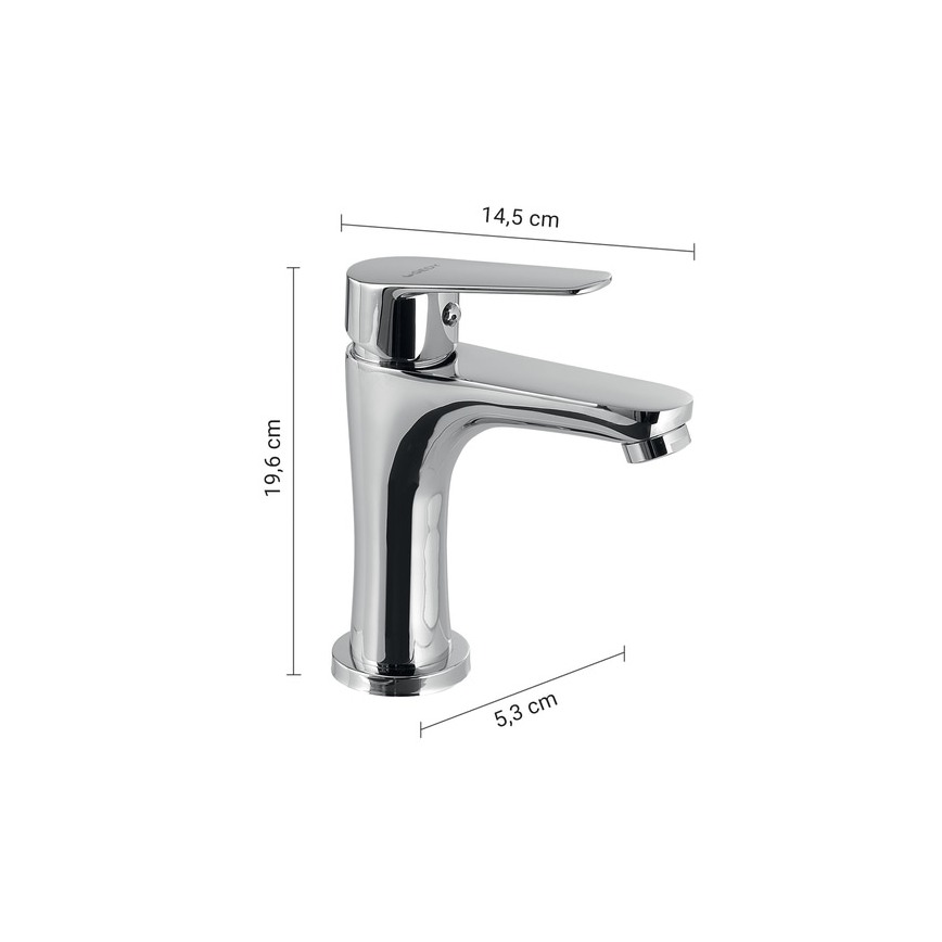 Gedy - Valamusegisti COMO 19,6 cm läikiv kroom