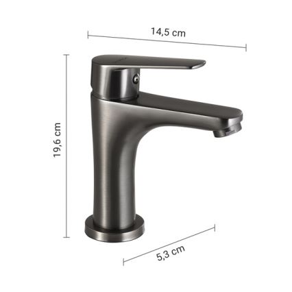 Gedy - Valamusegisti COMO 19,6 cm metallikhall