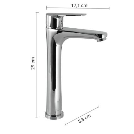Gedy - Valamusegisti COMO 29 cm läikiv kroom