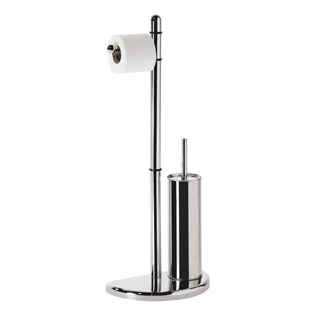 Gedy - WC-paberi ja WC-harja hoidik HIBISCUS läikiv kroom