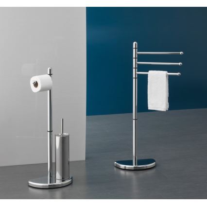 Gedy - WC-paberi ja WC-harja hoidik HIBISCUS läikiv kroom