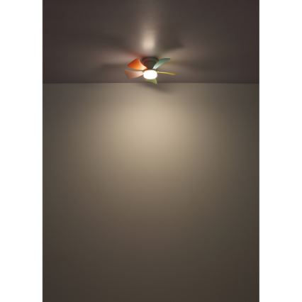 Globo - LED hämardatav laeventilaator LED/10W/230V 3000-6500K mitmevärviline + kaugjuhtimispult