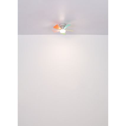 Globo - LED hämardatav laeventilaator LED/10W/230V 3000-6500K mitmevärviline + kaugjuhtimispult