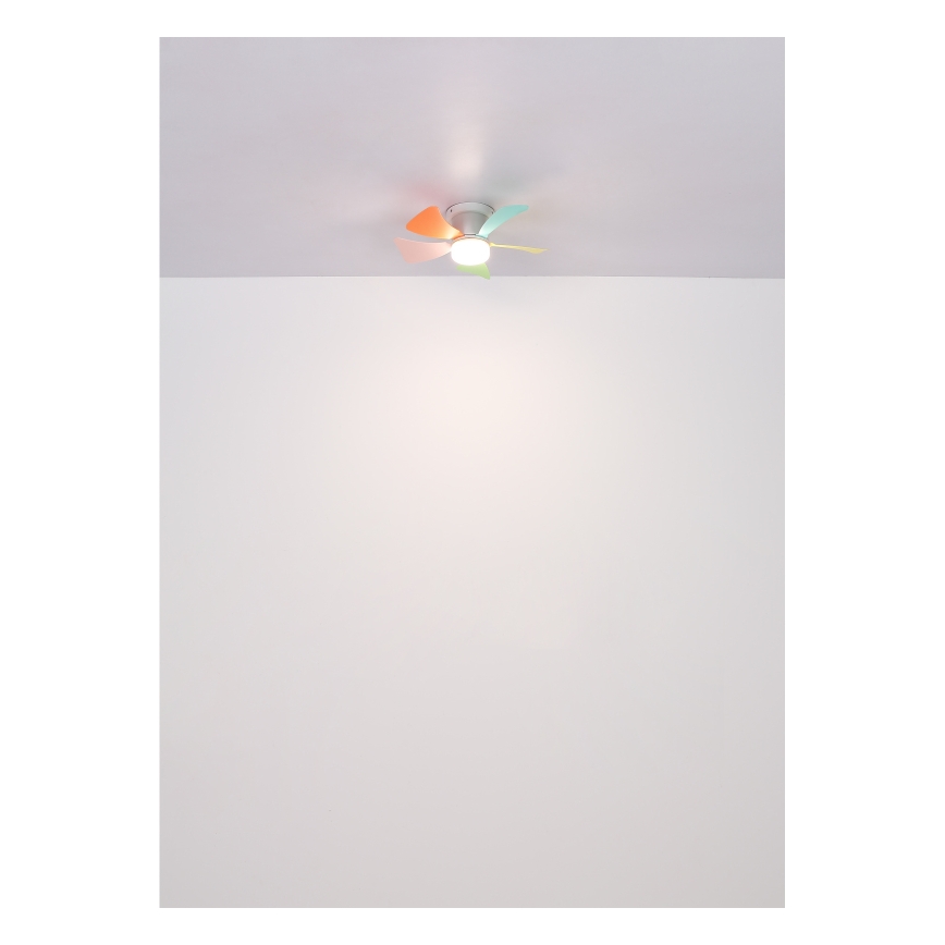 Globo - LED hämardatav laeventilaator LED/10W/230V 3000-6500K mitmevärviline + kaugjuhtimispult