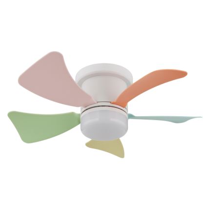 Globo - LED hämardatav laeventilaator LED/10W/230V 3000-6500K mitmevärviline + kaugjuhtimispult