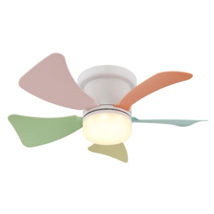Globo - LED hämardatav laeventilaator LED/10W/230V 3000-6500K mitmevärviline + kaugjuhtimispult